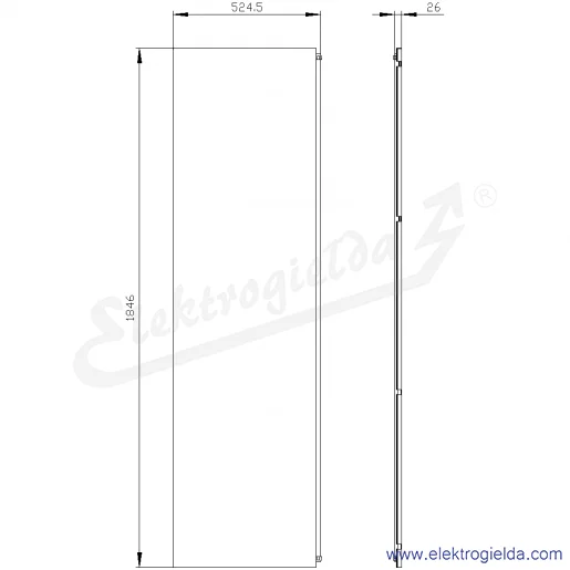 Rysunek wymiarowy Rysunek wymiarowy