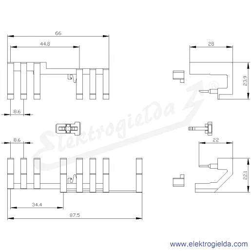 Rysunek wymiarowy Rysunek wymiarowy