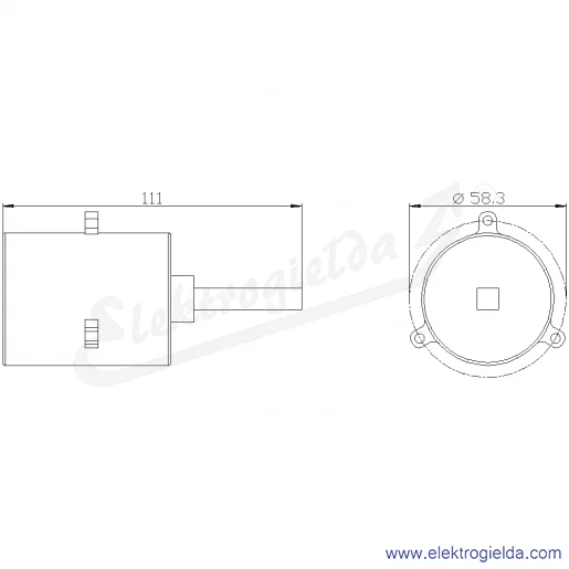 Rysunek wymiarowy Rysunek wymiarowy