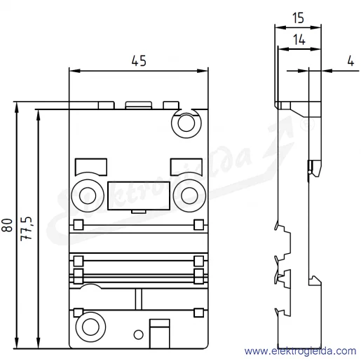 Rysunek wymiarowy Rysunek wymiarowy
