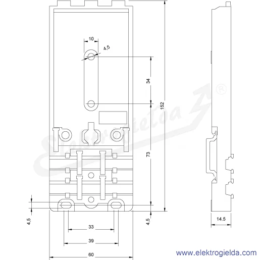 Rysunek wymiarowy Rysunek wymiarowy