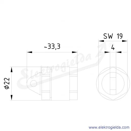 Rysunek wymiarowy Rysunek wymiarowy