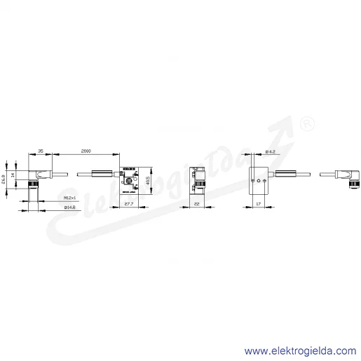 Rysunek wymiarowy Rysunek wymiarowy