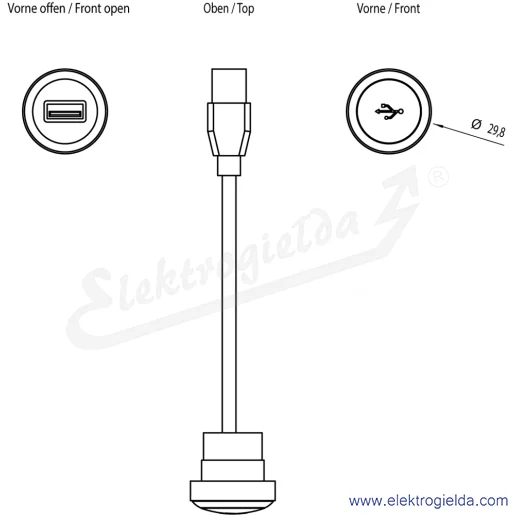 Rysunek wymiarowy Rysunek wymiarowy