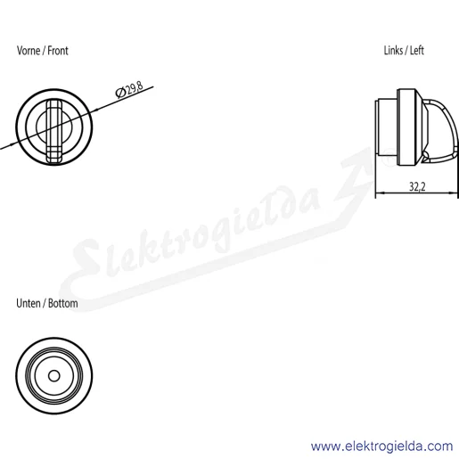 Rysunek wymiarowy Rysunek wymiarowy