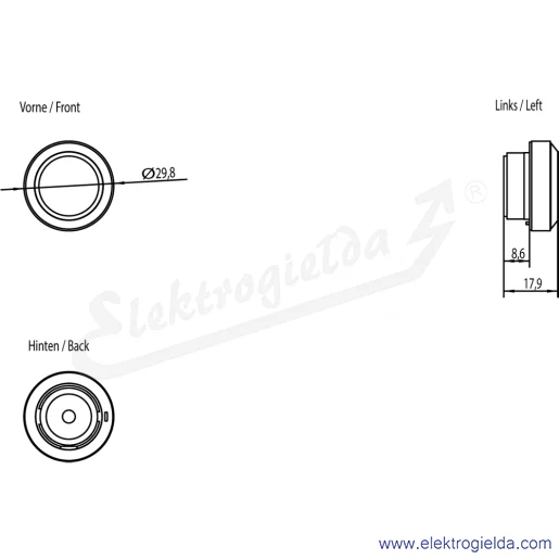 Rysunek wymiarowy Rysunek wymiarowy