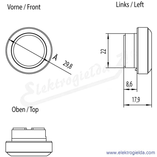 Rysunek wymiarowy Rysunek wymiarowy