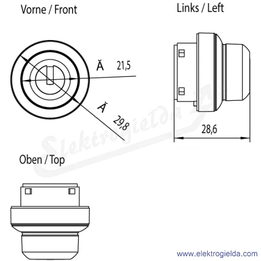 Rysunek wymiarowy Rysunek wymiarowy