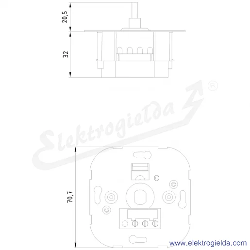 Rysunek wymiarowy Rysunek wymiarowy