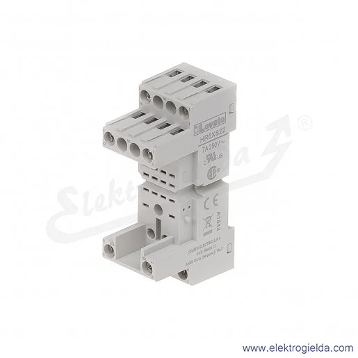 Gniazdo HR6XS22 zaciski śrubowe, do przekaźników HR602C Gniazdo HR6XS22 zaciski śrubowe, do przekaźników HR602C