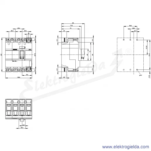 Rysunek wymiarowy Rysunek wymiarowy