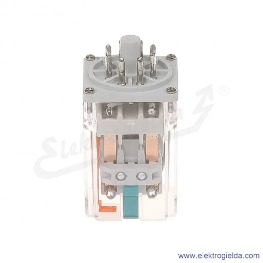Przekaźnik elektromagnetyczny R15-1012-23-1110-WK-PKP 2P 110VDC przycisk testujący K wykonanie trakcyjne Przekaźnik elektromagnetyczny R15-1012-23-1110-WK-PKP 2P 110VDC przycisk testujący K wykonanie trakcyjne