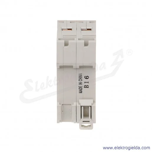 Wyłącznik instalacyjny BH-D6, 2P, 16A, TYP B Wyłącznik instalacyjny BH-D6, 2P, 16A, TYP B