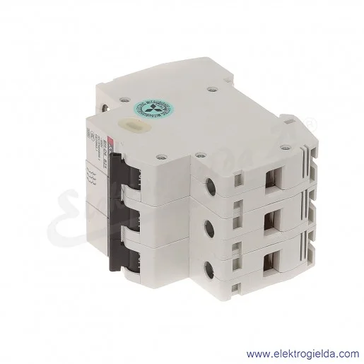 Wyłącznik instalacyjny BH-D6, 3P, 25A, TYP B Wyłącznik instalacyjny BH-D6, 3P, 25A, TYP B