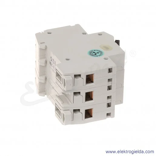 Wyłącznik instalacyjny BH-D6, 3P, 25A, TYP B Wyłącznik instalacyjny BH-D6, 3P, 25A, TYP B