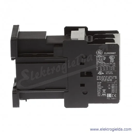 Stycznik CL25D300TD 24V DC, 11KW/400V AC-3, 45A AC-1, 3-polowy Stycznik CL25D300TD 24V DC, 11KW/400V AC-3, 45A AC-1, 3-polowy