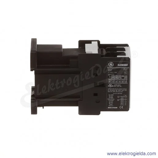 Stycznik CL25D300TD 24V DC, 11KW/400V AC-3, 45A AC-1, 3-polowy Stycznik CL25D300TD 24V DC, 11KW/400V AC-3, 45A AC-1, 3-polowy