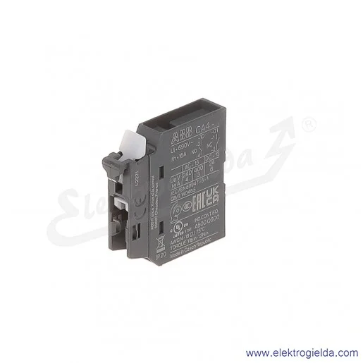 Styk pomocniczy CA4-10 1NO do AF montaż czołowy Styk pomocniczy CA4-10 1NO do AF montaż czołowy