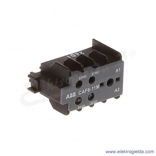 Styk pomocniczy CAF6-11M 1NO+1NC montaż czołowy Styk pomocniczy CAF6-11M 1NO+1NC montaż czołowy