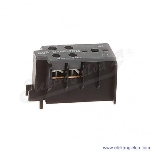 Styk pomocniczy CAF6-20M 2NO montaż czołowy Styk pomocniczy CAF6-20M 2NO montaż czołowy