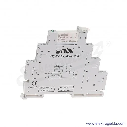 PIR6W-1P-24VAC/DC (SZARE) (CE) PIR6W-1P-24VAC/DC (SZARE) (CE)