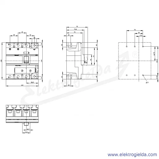 Rysunek wymiarowy Rysunek wymiarowy