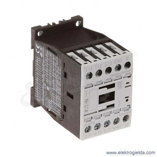 Stycznik DILM7-10(230V50HZ,240V60HZ) 3P+1NO 3kW 7A Us 230VAC Stycznik DILM7-10(230V50HZ,240V60HZ) 3P+1NO 3kW 7A Us 230VAC