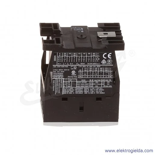 Stycznik DILM9-10(230V50HZ,240V60HZ) 3P+1NO 4kW 9A Us 230VAC Stycznik DILM9-10(230V50HZ,240V60HZ) 3P+1NO 4kW 9A Us 230VAC