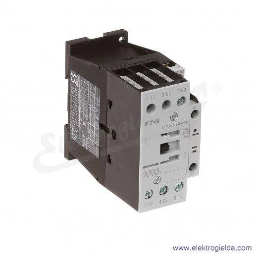 Stycznik DILM25-10(230V50HZ,240V60HZ) 3P+1NO 11kW 25A Us 230VAC Stycznik DILM25-10(230V50HZ,240V60HZ) 3P+1NO 11kW 25A Us 230VAC
