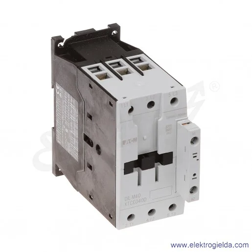 Stycznik DILM40(230V50HZ,240V60HZ) 3P 18,5kW 40A Us 230VAC Stycznik DILM40(230V50HZ,240V60HZ) 3P 18,5kW 40A Us 230VAC