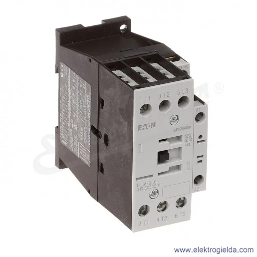 Stycznik DILM32-01(24V50/60HZ) 3P+1NC 15kW 32A Us 24VAC Stycznik DILM32-01(24V50/60HZ) 3P+1NC 15kW 32A Us 24VAC