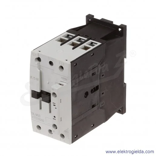 Stycznik DILM50(24V50/60HZ) 3P 22kW 50A Us 24VAC Stycznik DILM50(24V50/60HZ) 3P 22kW 50A Us 24VAC