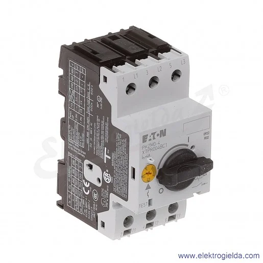 Wyłącznik silnikowy PKZM0-4 3P 1,5kW 2,5-4A Wyłącznik silnikowy PKZM0-4 3P 1,5kW 2,5-4A