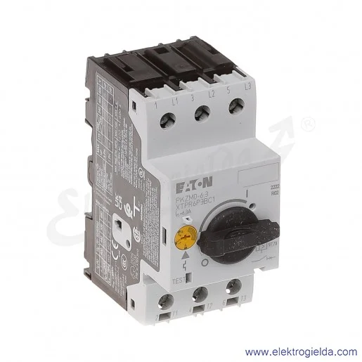 Wyłącznik silnikowy PKZM0-6,3 3P 2,2kW 4-6,3A Wyłącznik silnikowy PKZM0-6,3 3P 2,2kW 4-6,3A