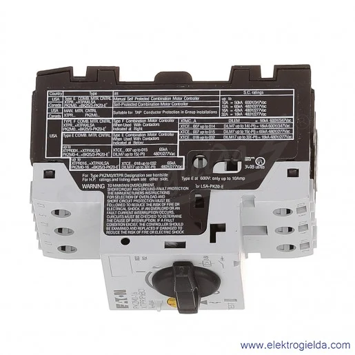 Wyłącznik silnikowy PKZM0-1,6 3P 0,37kW 1-1,6A Wyłącznik silnikowy PKZM0-1,6 3P 0,37kW 1-1,6A