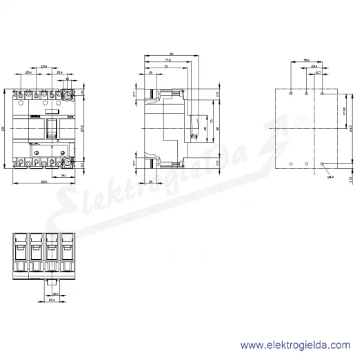 Rysunek wymiarowy Rysunek wymiarowy