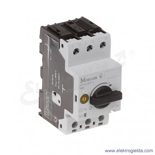 Wyłącznik silnikowy PKM0-1 3P 0,25KW 1A Wyłącznik silnikowy PKM0-1 3P 0,25KW 1A