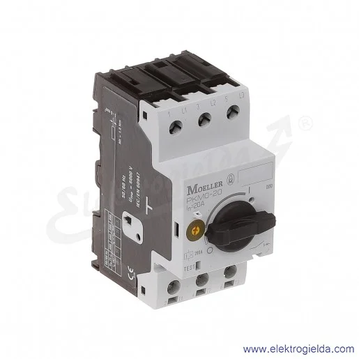 Wyłącznik silnikowy PKM0-20 3P 9kW 20A Wyłącznik silnikowy PKM0-20 3P 9kW 20A