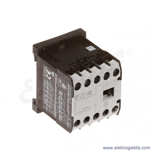 Stycznik DILEM-10-G-EA(24VDC) 3P+1NO 4kW 9A Us 24VDC Stycznik DILEM-10-G-EA(24VDC) 3P+1NO 4kW 9A Us 24VDC