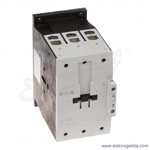 Stycznik DILM80(RDC24) 3P 37kW 80A Us 24VDC Stycznik DILM80(RDC24) 3P 37kW 80A Us 24VDC