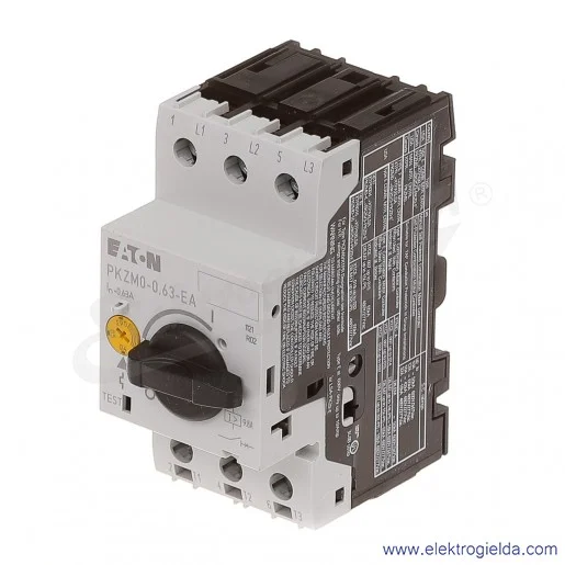 Wyłącznik silnikowy PKZM0-0,63-EA 3P 0,12kW 0,4-0,63A Wyłącznik silnikowy PKZM0-0,63-EA 3P 0,12kW 0,4-0,63A