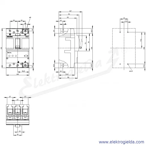 Rysunek wymiarowy Rysunek wymiarowy