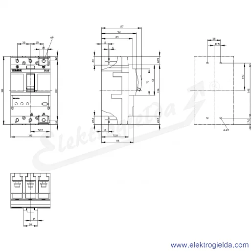 Rysunek wymiarowy Rysunek wymiarowy