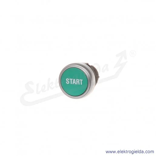 Przycisk główka LPC B1163 zielony z napisem START, kryty, samoczynny powrót Przycisk główka LPC B1163 zielony z napisem START, kryty, samoczynny powrót