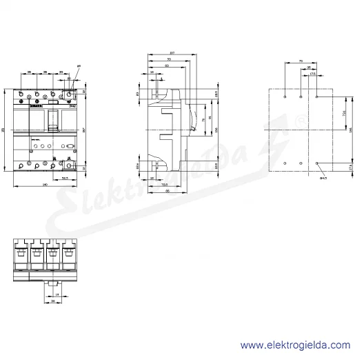 Rysunek wymiarowy Rysunek wymiarowy