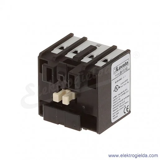 Styki pomocnicze BFX1004 4NC montaż czołowy, zaciski śrubowe, do styczników BF Styki pomocnicze BFX1004 4NC montaż czołowy, zaciski śrubowe, do styczników BF