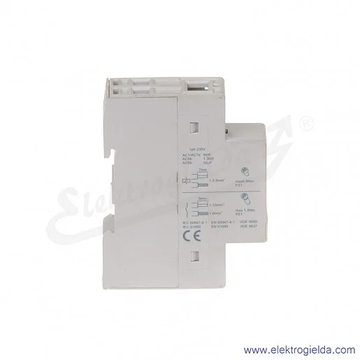 Stycznik modułowy CN2011220 1NO+1NC 230VAC/220VDC, Ith 20A Stycznik modułowy CN2011220 1NO+1NC 230VAC/220VDC, Ith 20A