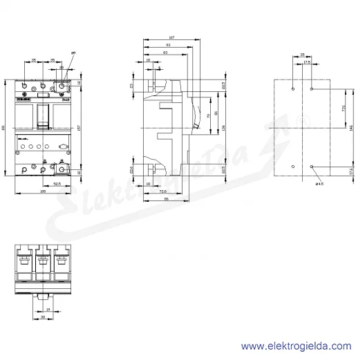 Rysunek wymiarowy Rysunek wymiarowy