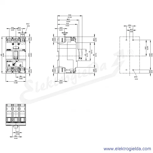 Rysunek wymiarowy Rysunek wymiarowy