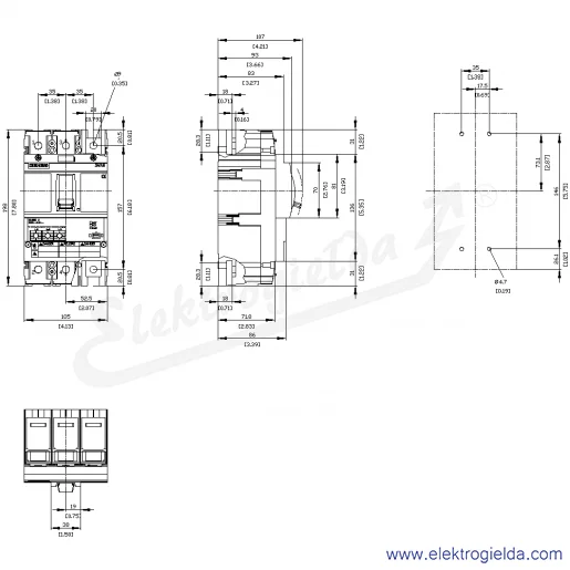 Rysunek wymiarowy Rysunek wymiarowy